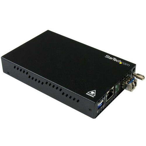 GbE Fiber Media Converter - SM LC 10 km 
