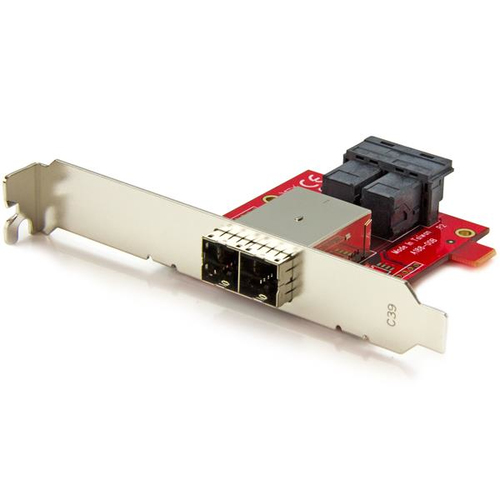StarTech.com Adaptateur Mini SAS 2x SFF-8643 interne vers 2x SFF-8644 externe avec supports - 12 Gb/s - Panneau interne vers externe SAS - SAS 12Gbit/s - Disque dur SAS Mini 4x (SFF-8643) (F) pour 36 pin 4x Mini SAS HD (SFF-8644) (F) 