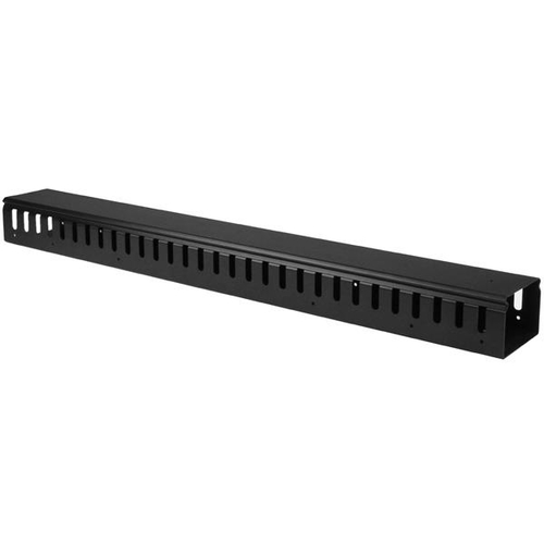 StarTech.com Panneau de gestion de câbles 0U de 91 cm pour rack - Guide-câbles avec conduit encoché - Organisateur pour câbles (CMVER20UF) - Guide pour câbles - 91.4 cm - noir - 20U - pour P/N: RK2537BKM, RK4242BK24, RK4242BK30 