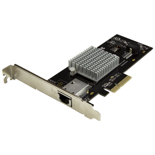StarTech.com Carte réseau PCI Express à 1 port 10 Gigabit Ethernet avec chipset Intel X550 - Adaptateur NIC PCIe 10GBase-T / NBASE-T - Adaptateur réseau - PCIe 2.0 profil bas - 10Gb Ethernet x 1 - noir - pour P/N: BNDTB10GI, BNDTB210GSFP, BNDTB310GNDP, BN 