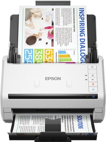 Epson WorkForce DS-530II - Scanner de documents - Recto-verso - 215.9 x 6096 mm - 600 dpi x 600 dpi - jusqu'à 35 ppm (mono) / jusqu'à 35 ppm (couleur) - Chargeur automatique de documents (50 feuilles) - jusqu'à 4000 pages par jour - USB 3.0