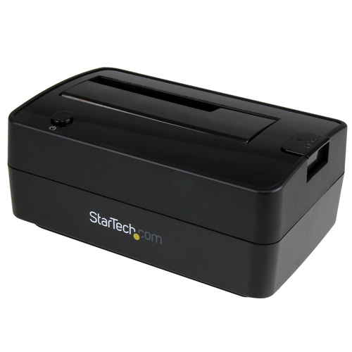 StarTech.com Station d'accueil USB 3.1 (USB-A, USB-C) ou eSATA pour disque dur / SSD SATA de 2,5"/3,5" - Câbles USB-A et USB-C intégrés - Station d'accueil HDD - baies : 1 - 2.5", 3.5" - SATA 6Gb/s - eSATA, USB 3.1 (Gen 2) - noir 