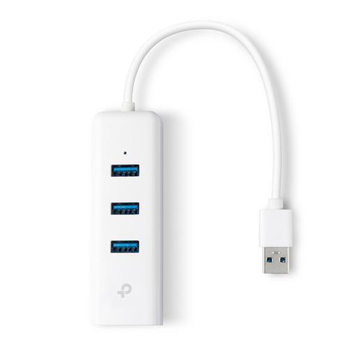 TP-LINK 3-Port USB 3.0 Hub GB Ethernet Adapter 