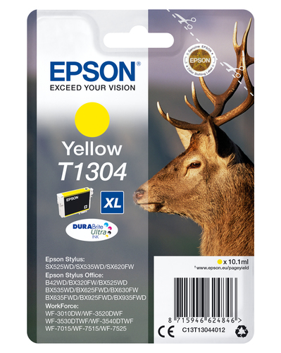 EPSON Ink/T1304 Stag XL 10.1ml YL - disponible 15 jours