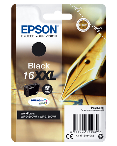 EPSON Ink/16XXL Pen+Crossword 21.6ml BK - disponible 15 jours