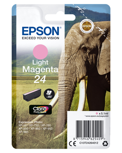 EPSON Ink/24 Elephant 5.1ml LMG - disponible 15 jours