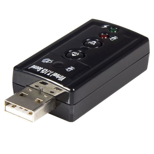 StarTech.com Carte son externe USB vers audio stéréo avec contrôle de volume - Adaptateur audio 7.1 virtuel - Carte son - stéreo - USB 2.0 - pour P/N: MU15MMS, MU6MMS 