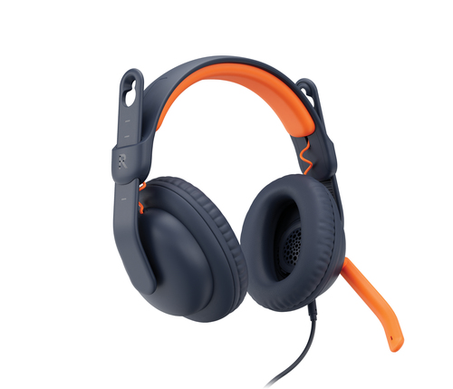 Logitech Zone Learn Wired Over-Ear Headset for Learners, USB-C - Écouteurs avec micro - circum-aural - remplacement - filaire - USB-C 