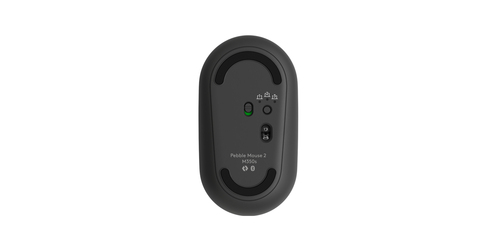 Logitech Pebble 2 Combo - Ensemble clavier et souris - sans fil - Bluetooth LE - AZERTY - Français - graphite ton sur ton