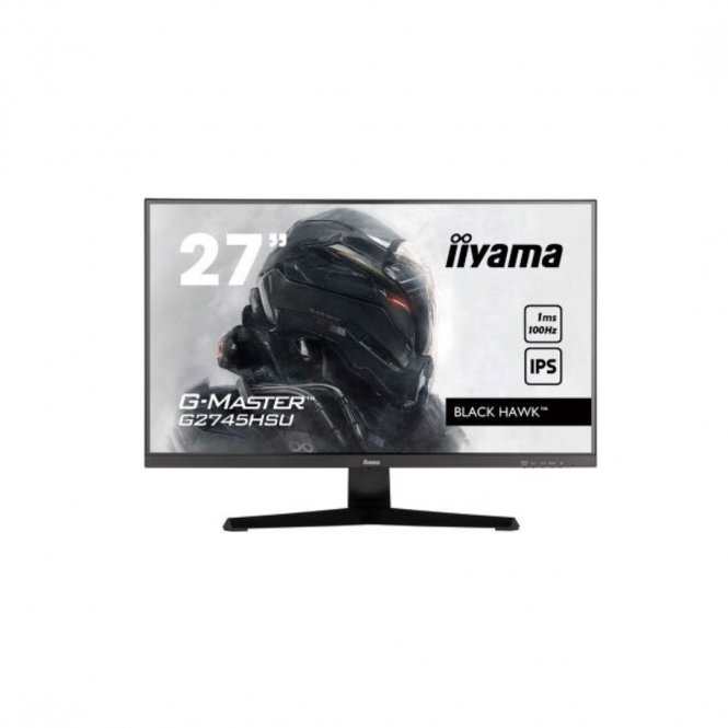 Ecran IIYAMA 27'' G-Master Black Hawk Noir IPS 1920x1080 16:9 1ms 100Hz 300cd/m² HDMI DisplayPort 2xUSB HUB 2.0 Haut-parleurs VESA 100x100