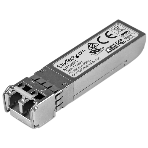 StarTech.com SFP+ 8 Gb Fibre Channel à ondes courtes - HP AJ716B - 300 m - Module transmetteur SFP+ (équivalent à : HP AJ716B) - Fibre Channel 4 Go (SW), Fibre Channel 2 Go (S W), Fibre Channel 8 Go (SW) - Canal à fibre optique - LC multi-mode - jusqu'à 3 