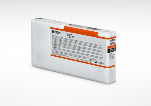 Epson T913A - 200 ml - orange - original - cartouche d'encre - pour SureColor SC-P5000, SC-P5000 STD Spectro, SC-P5000 Violet, SC-P5000 Violet Spectro 
