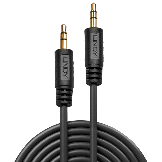 Lindy Câble audio Premium 2 x jack mâle 3,5mm, 0.25m 