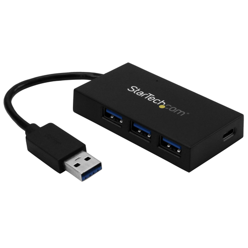 StarTech.com Hub USB 3.0 - 4 ports - USB-A vers 3x USB-A 1x USB-C - Concentrateur USB Type-C - Adaptateur d'alimentation inclus - Concentrateur (hub) - 3 x SuperSpeed USB 3.0 + 1 x USB-C - de bureau - pour P/N: CFASTRWU3C, SDMSDRWU3AC, USB312SAT3CB, USB31