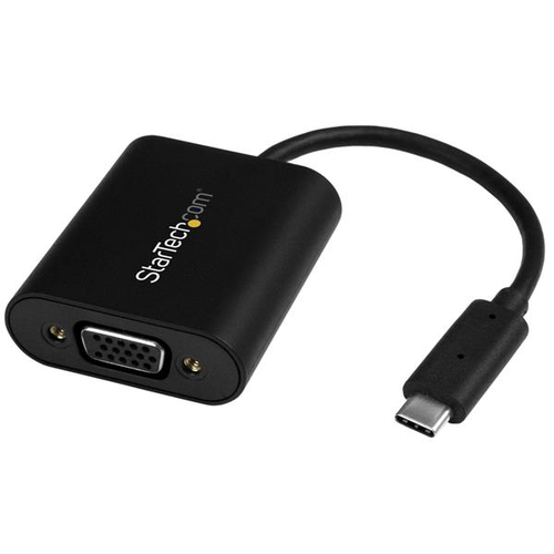 StarTech.com Adaptateur USB-C vers VGA avec switch pour mode Présentateur - Convertisseur USB Type-C vers HD15 - 1920x1200 - Adaptateur vidéo externe - USB-C - D-Sub