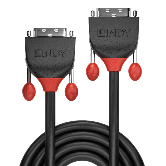 Lindy Câble DVI-D Single Link, Black Line, 1m 