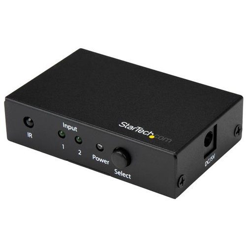 StarTech.com Switch HDMI - 2 ports - Commutateur HDMI 2x1 - Ultra HD 4K 60 Hz - Commutateur vidéo/audio - 2 x HDMI - de bureau - pour P/N: SVA5H2NEUA - disponible 24 / 48h