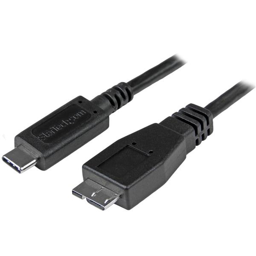 StarTech Câble USB-C vers Micro-B de 50 cm - M/M - USB 3.1 (10 Gb/s) - Câble USB - USB-C (M) pour Micro-USB de type B (M) - USB 3.1 Gen 2 - 50 cm - noir - pour P/N: HB31C2A1CGS, HB31C2A2CB, HB31C3A1CS, HB31C3ASDMB, HB31C4AS, PEXUSB311AC3, PEXUSB321C 