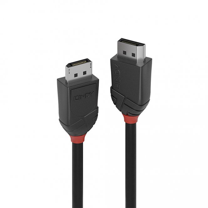 Lindy Câble DisplayPort 2.1 80G 1m, Black Line 