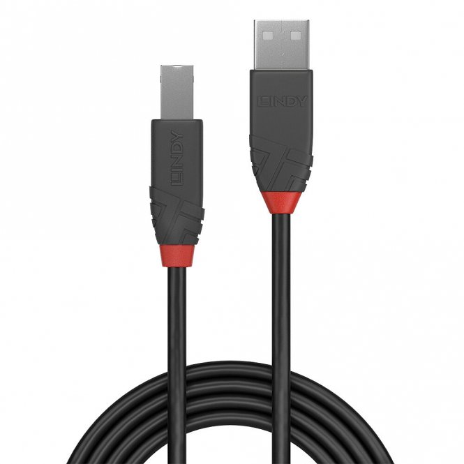 Lindy Câble USB 2.0 type A vers B, Anthra Line, 7.5m 