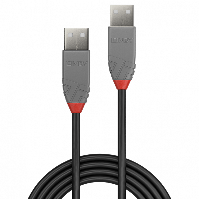 Lindy Câble USB 2.0 type A/A, Anthra Line, 2m 