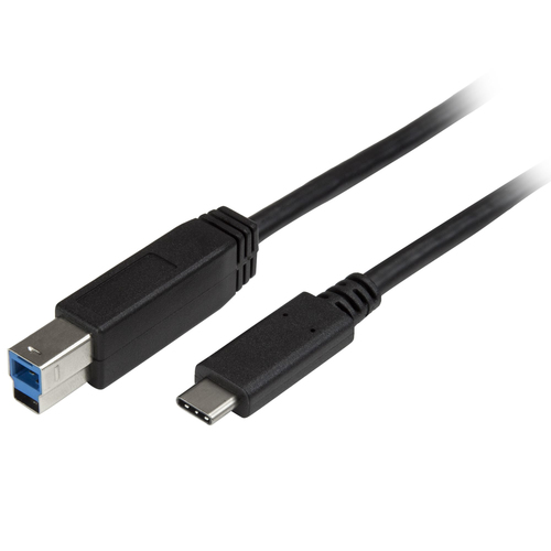 StarTech Câble USB-C vers USB-B de 2 m - Cordon USB Type-C vers Type-B pour imprimante - M/M - USB 3.0 - Câble USB - USB-C (M) pour USB Type B (M) - USB 3.1 Gen1 - 2 m - pour P/N: HB30C5A2CSC, HBS304A24A, SV231DHU34K6, SV231HU34K6, SV231QDPU34K, SV431HU34 