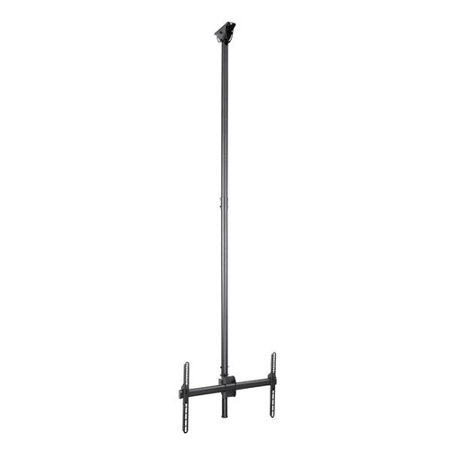 StarTech.com Support plafond long pour télévision à écran plat - Multidirectionnel - Poteau de 2,5 m à 2,9 m (FPCEILPTBLP) - Support - pour écran plat - acier robuste - noir - Taille d'écran : 32"-70" - montable au plafond - pour P/N: HDMIPLATE - disponib