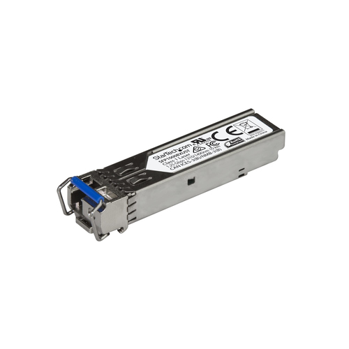 <p>Le SFP1000BXDST est un transceiver SFP à fibre optique de charge descendante conforme aux normes MSA qui s'associe au SFP1000BXUST de StarTech.com. Ils sont conçus, programmés et testés pour fonctionner avec des commutateurs et des routeurs 1000BASE-BX 