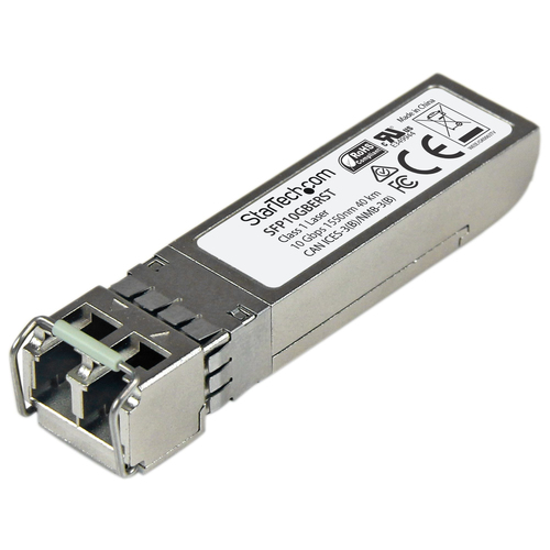 StarTech.com SFP fibre - 1000Base-ER - Module SFP+ fibre optique - 10 Gigabit - Conforme aux normes MSA - Monomode LC - 1550 nm - 40 km - Module transmetteur SFP+ - 10GbE - 10GBase-ER - mode unique LC - jusqu'à 40 km - 1550 nm 