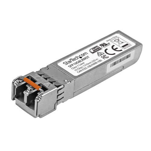 StarTech.com Module de transceiver SFP+ compatible Cisco SFP-10G-BX-U-60 - 10GBase-BX (en amont) (SFP-10G-BX-U-60-ST) - Module transmetteur SFP+ - 10GbE - 10GBase-LRM - LC multi-mode - jusqu'à 220 m - 1310 nm 