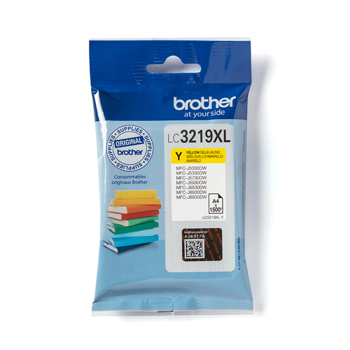 Brother LC3219XLY - XL - jaune - original - blister - cartouche d'encre - pour Brother MFC-J5335DW, MFC-J5730DW, MFC-J5930DW, MFC-J6935DW