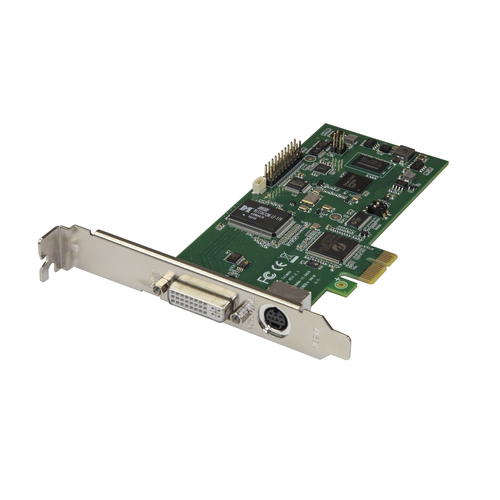 StarTech.com Carte d'acquisition vidéo HD PCIe - Carte capture vidéo HDMI, DVI, VGA ou composante 1080p 60 FPS - Adaptateur de capture vidéo - PCIe 2.0 - NTSC, PAL, PAL-M, PAL 60 