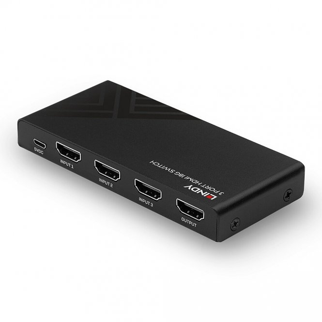 Lindy Switch HDMI 3 ports, 18G 