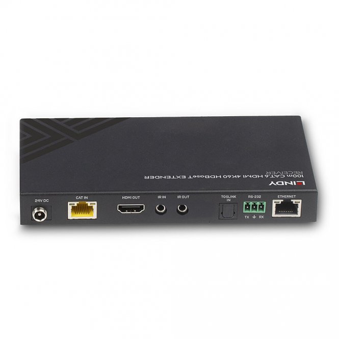 Lindy Récepteur HDBaseT Cat.6 HDMI 4K60, Audio, IR & RS-232, 100m 