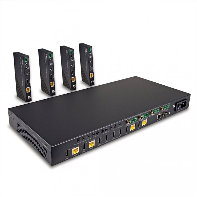 Lindy Extender Matrix HDBaseT Cat.6 HDMI 4K60 4x4, 150m 