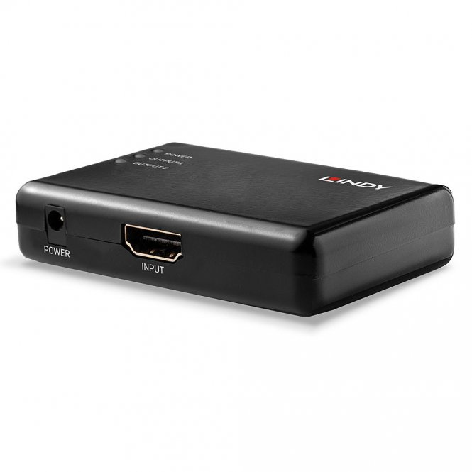 Lindy Splitter HDMI 10.2G 2 ports, compact 