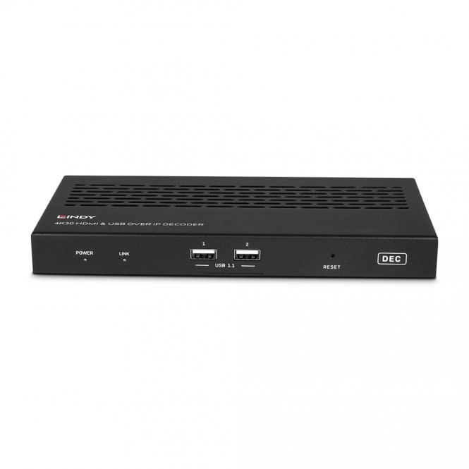 Lindy Système via IP HDMI 4K30 & USB - Décodeur 