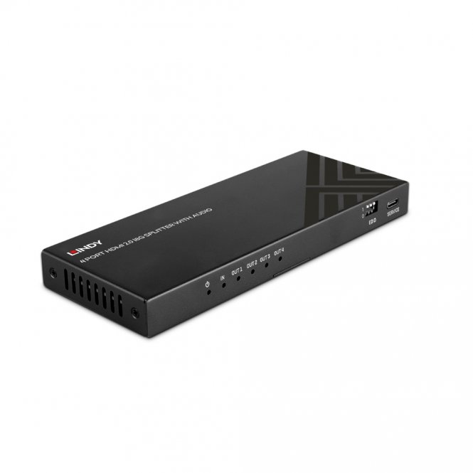 Lindy Splitter HDMI 8K60 avec Audio & Downscaling, 4 Ports 