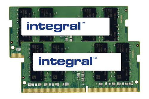 Integral - DDR4 - kit - 16 Go: 2 x 8 Go - SO DIMM 260 broches - 2400 MHz / PC4-19200 - CL17 - 1.2 V - mémoire sans tampon - non ECC 