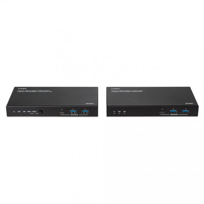 Lindy Extender Cat.6A HDBaseT 2 hôtes USB 3.2 Gen 1 & HDMI 4K60 , 100m 