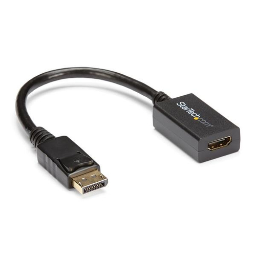 Startech Adaptateur vidéo DisplayPort vers HDMI - Convertisseur DP vers HDMI - Mâle / Femelle - 1920x1200 / 1080p - Noir - Adaptateur vidéo - DisplayPort mâle pour HDMI femelle - 26.5 cm - pour P/N: DK30CH2DEP, DK30CH2DEPUE, DK30CHDDPPD, DK30CHDPPDUE, MST