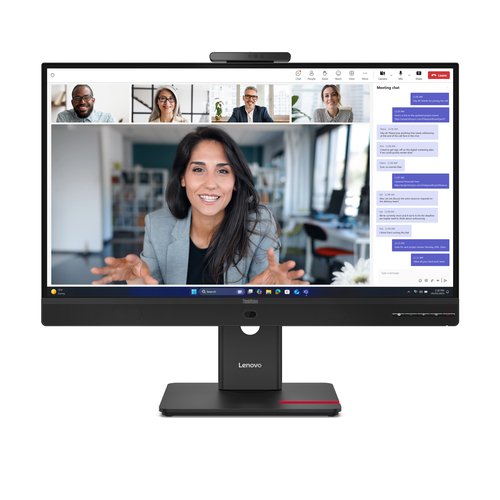 Lenovo ThinkVision T24-4v - Écran LED - 1920 x 1080 Full HD (1080p) @ 120 Hz - IPS - 250 cd/m² - 1500:1 - 4 ms - HDMI, VGA, DisplayPort, USB-C - haut-parleurs - noir eclipse 