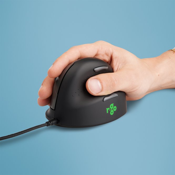 R-GO TOOLS Souris HE Break, droiter, filaire, S noire - disponible 24 / 48h