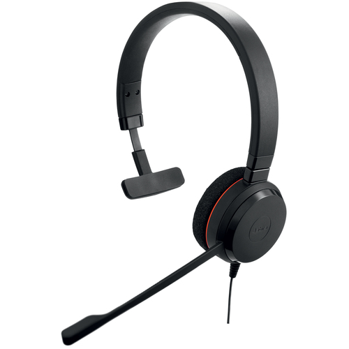 Jabra Evolve 20 MS mono - Micro-casque - sur-oreille - filaire - USB-C, USB-A - isolation acoustique - Certifié pour Microsoft Teams, Certifié Avaya, Cisco Certified, Certifié Alcatel-Lucent, Certifié Unify 