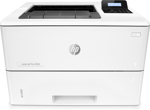 HP LaserJet Pro M501dn - Imprimante - Noir et blanc - Recto-verso - laser - A4/Legal - 4 800 x 600 dpi - jusqu'à 43 ppm - capacité : 650 feuilles - USB 2.0, Gigabit LAN, hôte USB 2.0 
