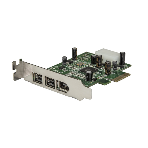 StarTech.com Carte adaptateur PCI Express vers 3 ports FireWire - Faible encombrement - 800 et 400 (PEX1394B3LP) - Adaptateur FireWire - PCI Express x1 profil bas - FireWire 800 - 2 ports + 1 x FireWire 