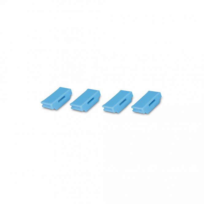 Lindy Bloqueur de port HDMI - 4 pièces + clé, Bleu 