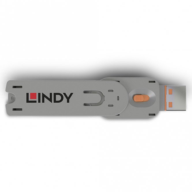 Lindy Clé pour bloqueur de port USB type A, orange 
