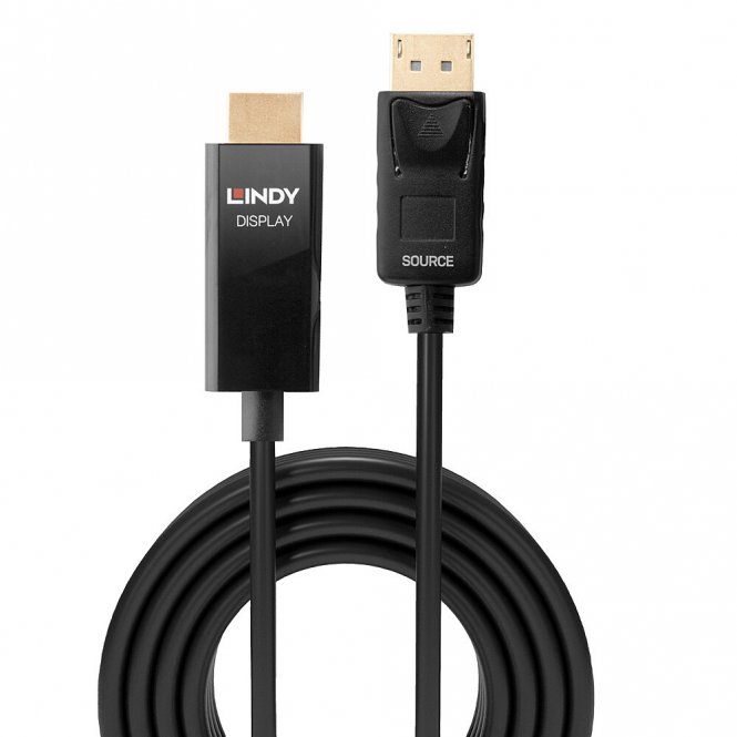Lindy Câble actif DisplayPort vers HDMI avec HDR, 5m 