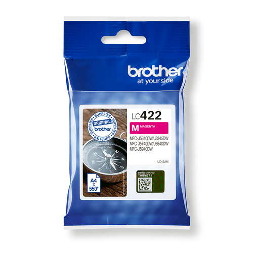 Brother LC422M - Magenta - original - cartouche d'encre - pour Brother MFC-J5340DW, MFC-J5340DWE, MFC-J5345DW, MFC-J5740DW, MFC-J6540DW, MFC-J6940DW 